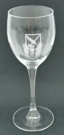 Defensie wijnglas met logo Studenten weerbaarheid - 19 x 6 cm - origineel
