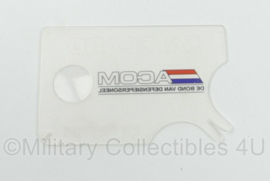 ACOM De Bond van Defensiepersoneel ID houder - 8,5 x 5,5 cm - origineel