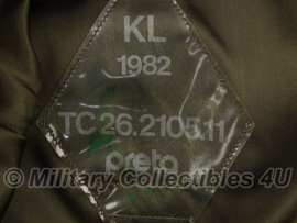 KL Nederlandse leger platte pet 1982 - officier - maat 57 - origineel