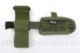 SOLO GPS Belt of Wrist pouch met klep koppeltas Groen - 15 x 9 x 12 cm - licht gebruikt - origineel