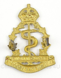 WO2 Canadees baret of pet insigne Royal Canadian Army Medical Corps - afmeting 3 x 4,5 cm - origineel