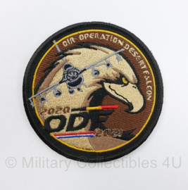 BAF Belgische Luchtmacht en RNLAF OIR Operation Desert Falcon ODF 2020 2021 embleem - met klittenband - diameter 9 cm