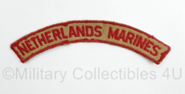 Straatnaam TRIS Troepenmacht Suriname, Netherlands Marines  - 12,5 x 2,5 cm - origineel