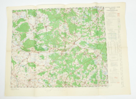 WW2 British War Office map 1944 Central Europe Finsterwalde - 88 x 65 cm - origineel