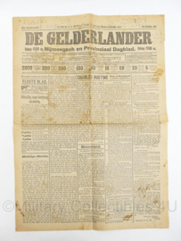 Krant De Gelderlander 1,2 en 3 november 1913 - origineel