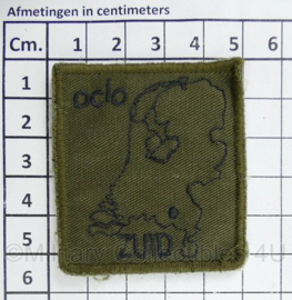 Defensie OCIO Zuid borstembleem - met klittenband - 5 x 5 cm - origineel