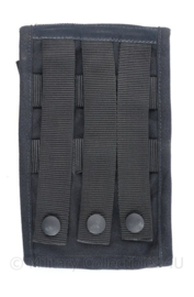 KMAR en politie MOLLE zwarte uitklapbare tas voor kaarten, notitieblok e.d.  - 12 x 4 x 20 cm - origineel