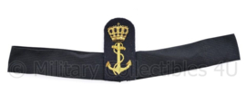 Koninklijke  Marine platte pet insigne met band - 28 x 8 cm - origineel