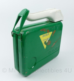 Vintage DESF Explosion Safety Can jerrycan Dilo 5 liter jaren 60- 31 x 8 x 31 cm - gebruikt - origineel