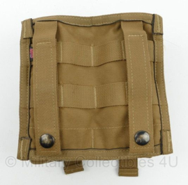 Double M4 C7 C8 Mag pouch MOLLE Coyote - made in USA - 16,5 x 6 x 16 cm - licht gebruikt - origineel