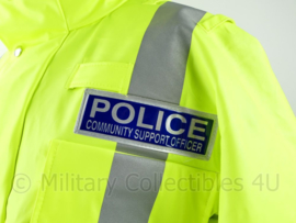 Britse Politie Police Hertfordshire Constabulary gevoerd fluor geel jack - Maat L -  origineel