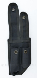 Britse Politie koppeltas zwart met double pouches - 18,5 x 9,5 x 2 cm - nieuw - origineel