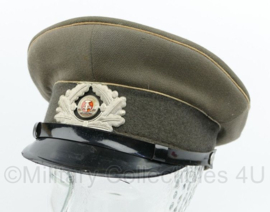 DDR NVA LASK Infanterie schirmmütze platte pet - maat 54 - gedragen - origineel