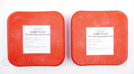 Ten Cate Dummy plate set voor zijpaneel vest - For training Purpose Only - origineel