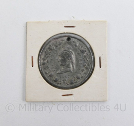 Engelse Munt uit 1887 Victoria jubileum  1887 Great Britain Queen Victoria Jubilee Medal 34mm  - 5 x 5 cm - origineel