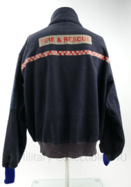 Northern Ireland Fire & Rescue fleece jas met rugtekst - maat Large - gedragen - origineel