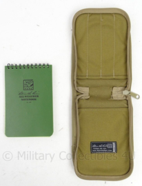 KL Koninklijke Landmacht SFOR coyote organiser met waterproof notebook - 18 x 13 cm - coyote - origineel