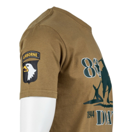 D-Day 80th Anniversary t-shirt COYOTE - maat Small t/m XXL