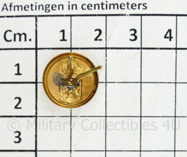 Nederlandse Douane pet kinriem nieten bevestiging  PAAR - diameter 1,5 cm - origineel