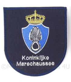 KMAR Koninklijke Marechaussee borst embleem  - BLAUW - 11,5 x 10,5 cm