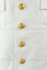 Wit marine uniform jas met gouden knopen - origineel