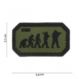 Embleem 3D PVC - met klittenband - Airsoft Evolution - groen - 5,8 x 3,3 cm