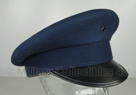 Luchtmacht platte pet donkerblauw - zonder insigne - maat 54 of 55 - origineel