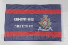 KMARNS Korps Mariniers Qua Patet Orbis vlag - 150 x 100 cm - gebruikt - origineel
