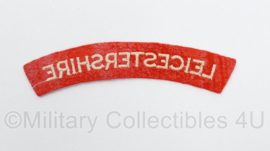 Britse leger Royal Leicestershire shoulder title - 13 x 3,5 cm - origineel