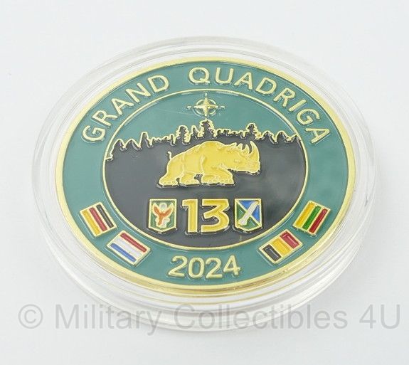 KL Grand Quadriga 2024 "Stronger Together" Coin 13 Gemechaniseerde brigade - 4  cm. diameter - origineel