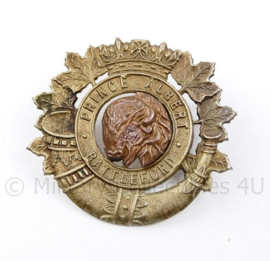 WO2 Britse cap badge The Prince Albert and Battleford Volunteers - 5 x 5 cm - origineel
