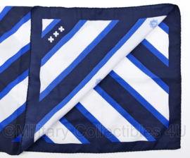 Dames sjaal Gemeentepolitie Amsterdam - wit/blauw - 80 x 72 cm - origineel