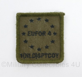 Defensie EUFOR 4 SPTCOY European Union Force 4 Support Compagnie borstembleem - met klittenband - 5 x 5 cm - origineel