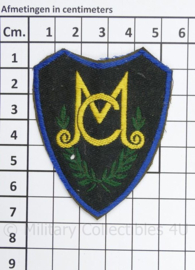 KL DT Militaire Colonne MC mouwembleem - zonder klittenband - 7 x 5½ cm - origineel