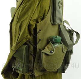 Israelische leger Tactical vest met tasjes en veldfles - groen - maat verstelbaar - origineel
