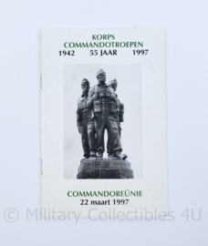 KCT Korps commando troepen programmaboekje - 55 jaar commando reünie 22 maart  1942-1997 - origineel