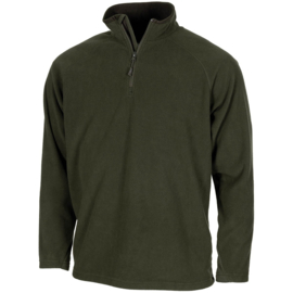 Warme groene Microfleece Sweater lange mouw - maat Small tm. 3xl - nieuw gemaakt