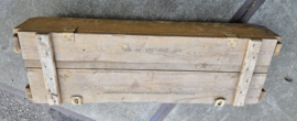 Tafel/ kist op wieltjes US Army Howitzer kist Ammunition for Cannon - 118 x 37 x 33 cm. -  origineel