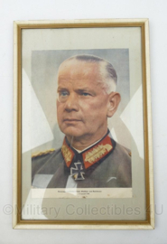 WO2 Duitse portretfoto in lijst van Generaal-veldmaarschalk Walther von Reichenau - 17 januari 1942 - origineel