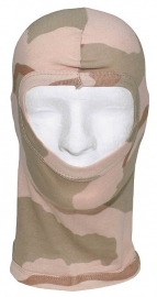 Balaclava 1 gats katoen open - Desert camo