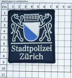 Zwitserse Stadtpolizei Zurich embleem  - 8,5 x 7,5 cm - origineel