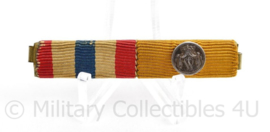 Nederlandse baton medailles  Ereteken Orde en Vrede en onderscheidingsteken voor Trouwe dienst zilver Wilhelmina -  6 x 1 cm - origineel