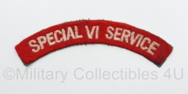 Britse leger Special VI Service Special Forces shoulder title - 12,5 x 4 cm - origineel