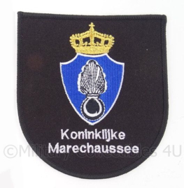 KMAR Koninklijke Marechaussee borst embleem - ZWART - 11,5 x 10,5 cm