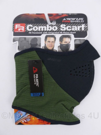 Seirus Fire Shield Neofleece Combo Scarf Facemask Sjaal met Windstopp Combo Scarf zwart/groen - maat Small - nieuw in verpakking - origineel