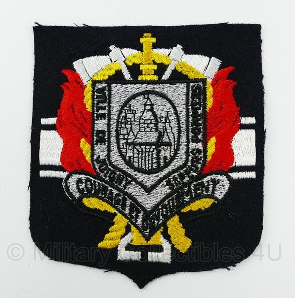 Frans Ville de Joigny Sapeurs Pompiers embleem van de brandweer  -  ZONDER klittenband -  12 x 10 cm - origineel