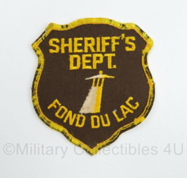 Amerikaanse Politie embleem Fond du Lac Sheriff's Dept. patch - 10 x 9,5 cm - origineel