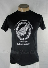 T shirt Fallschirmjäger - zwart - alleen nog Large