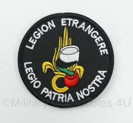 Franse Légion étrangère Legio Patria Nostra  embleem - met klittenband - diameter 8 cm - nieuw gemaakt