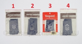 USAF US Air Force Vanguard en AAFES shoulder boards - in verpakking - 5,5 x 9,5 cm. -  1 paar - origineel